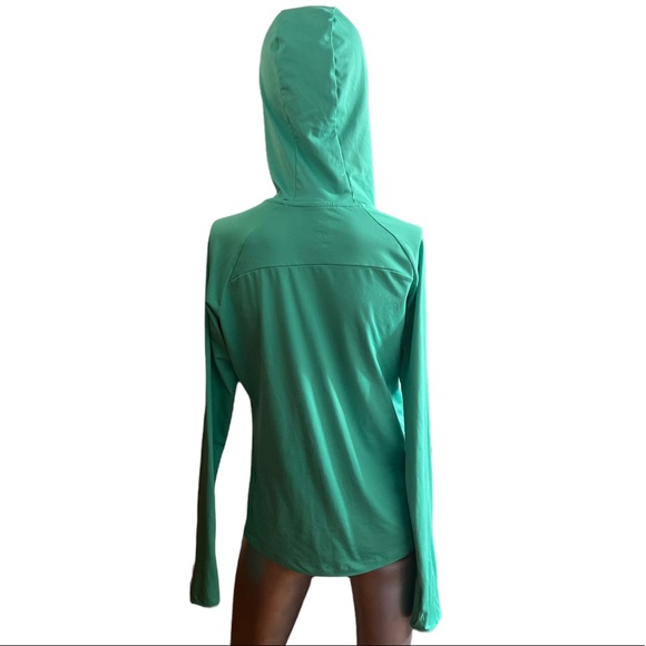 EUC NIKE DRI FIT RUNNING HOODIE. MEDIUM. MINT GREEN. - Picture 4 of 5